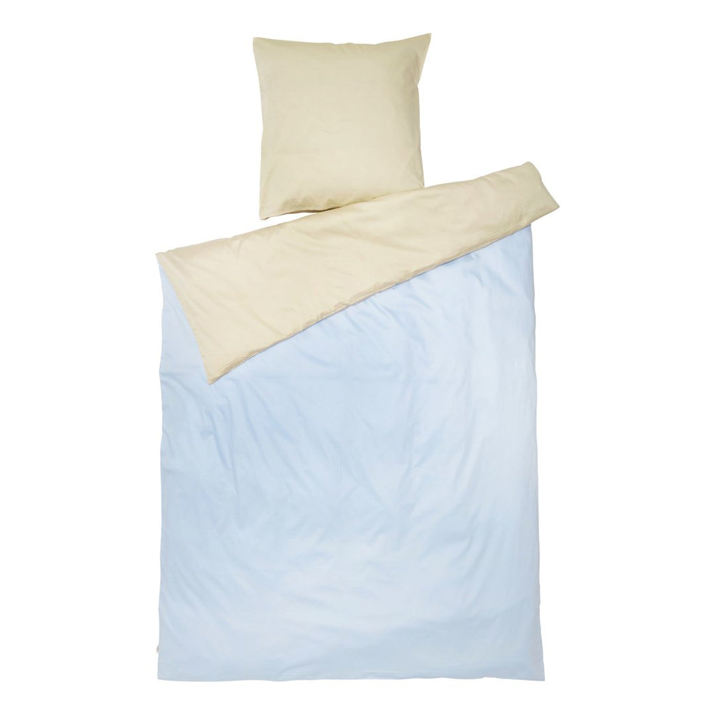 Mix blå/beige sengetøj voksen ekstra længde