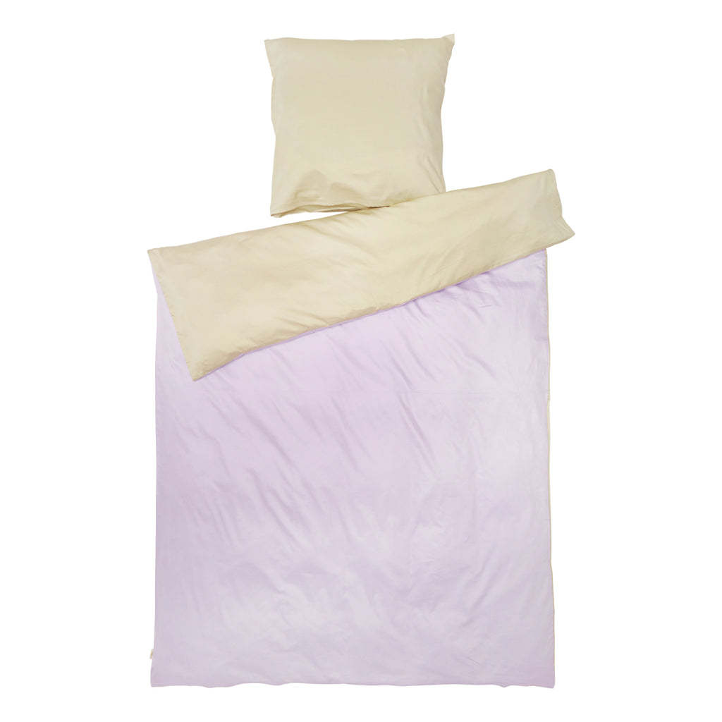 Mix lilla/beige sengetøj baby