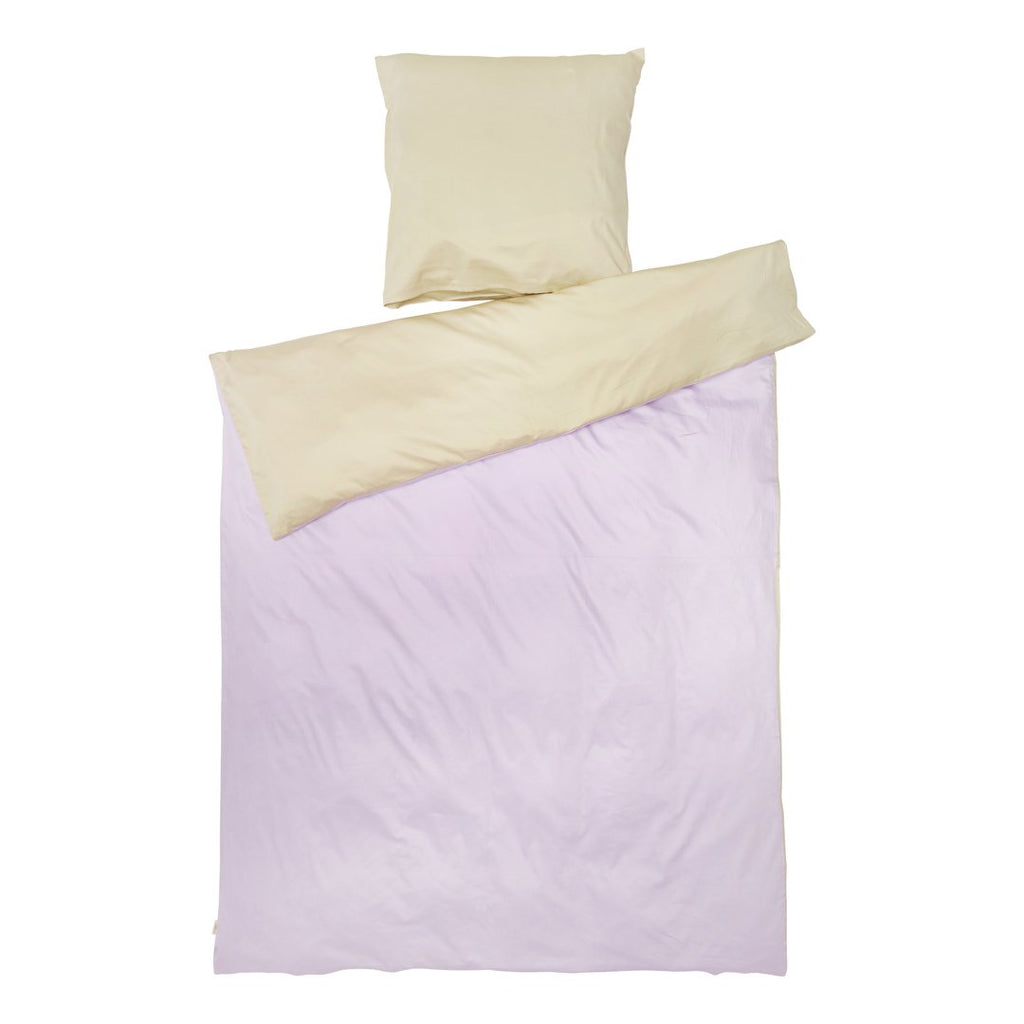 Mix lilla/beige sengetøj voksen